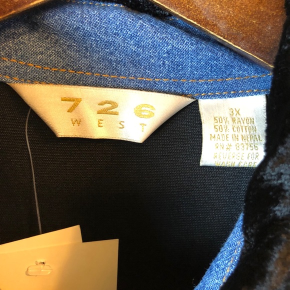 NWT Denim suede Dress Plus Size - Picture 4 of 10